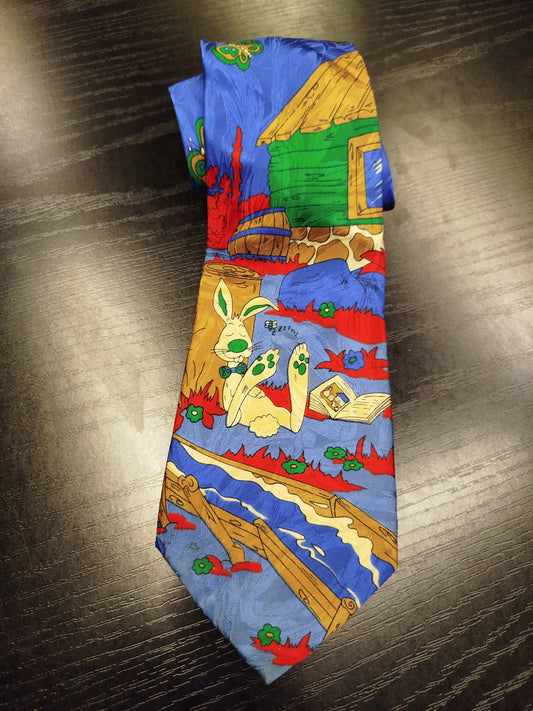 Cravatta vintage pura seta