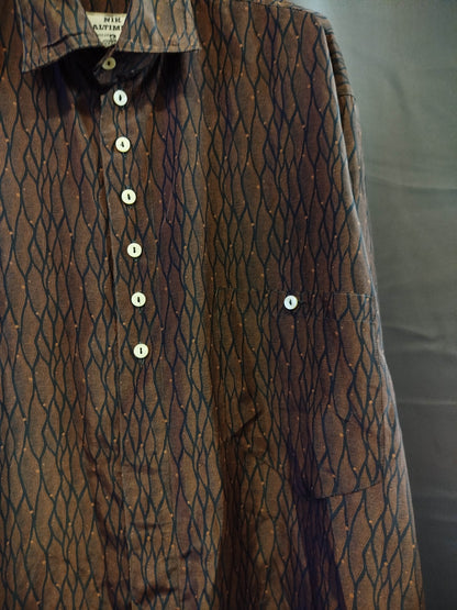 Vintage Nick Baltimora Men's Shirt, Size L – Designed by Roberto Chiassai, Made in Italy, 1980s