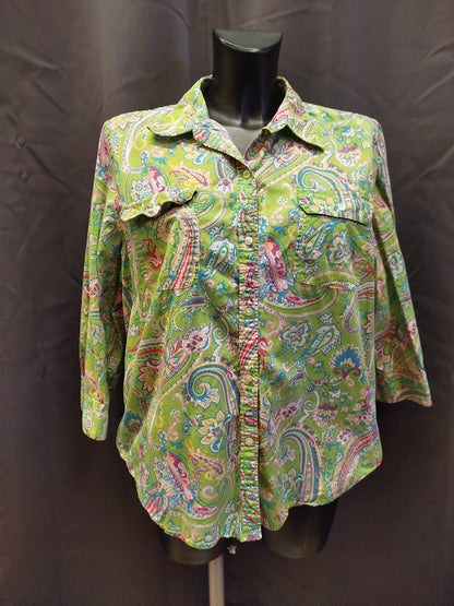 Camicia manica tre quarti Chaps (XL donna)