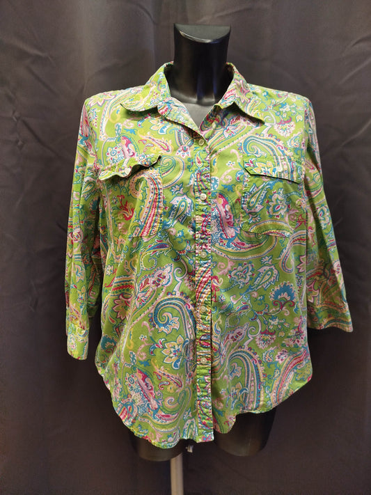 Camicia manica tre quarti Chaps (XL donna)