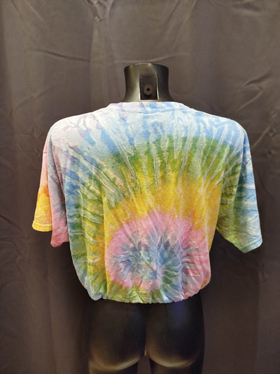 T-shirt crop Gildan Tie Dye (L donna) thumbnail