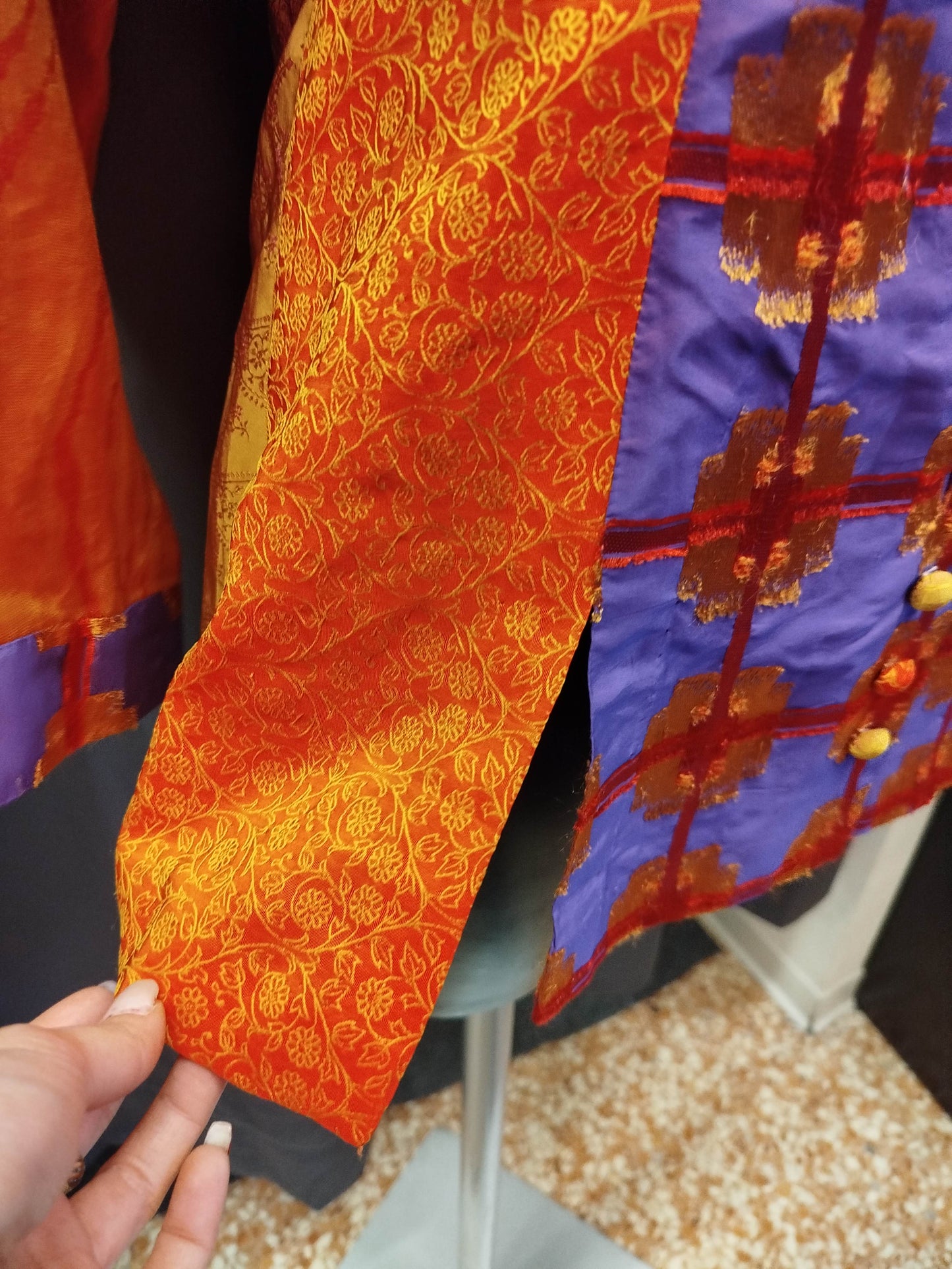 Camicia orientale colorata (S donna)