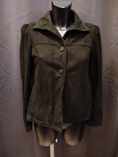 Giacca in pelle nera (xs donna) thumbnail