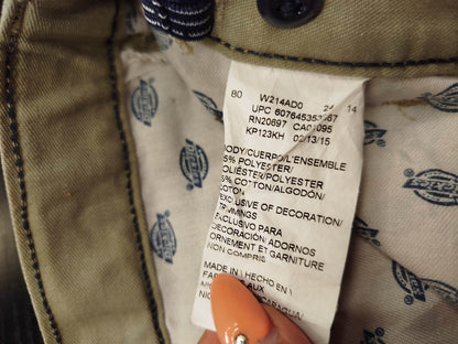 Shorts Chino Dickies – Verde Militare, Taglia M, Cotone, Perfetti