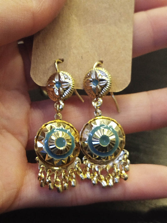 Orecchini pendenti vintage turchese