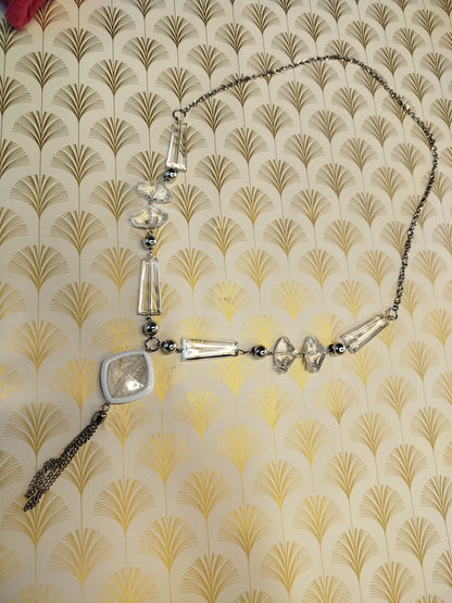 Collana lunga argento