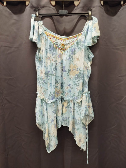 Canotta in seta Blu Deise (xxl)