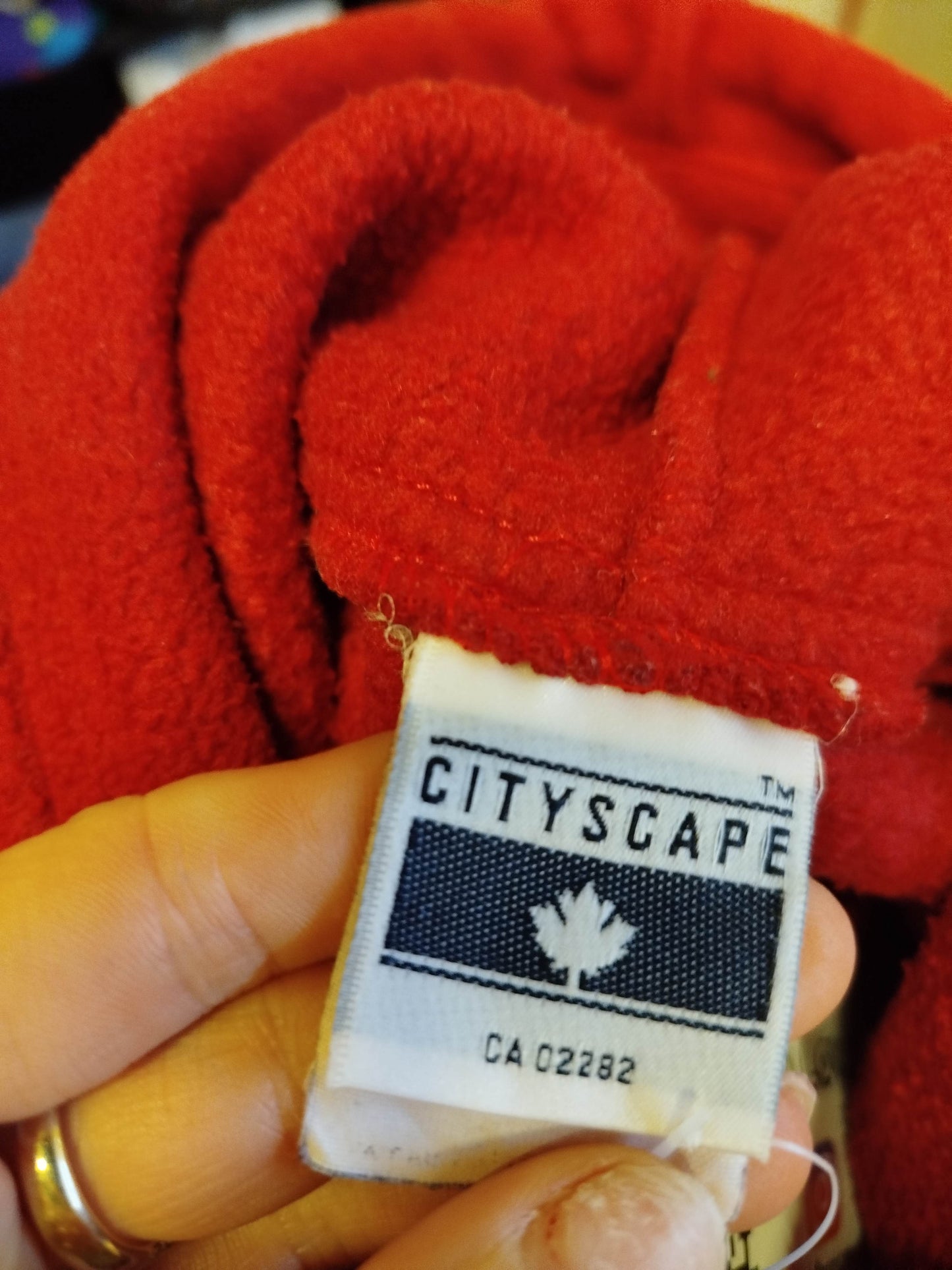 Pile rosso Canada CityScape (M donna)