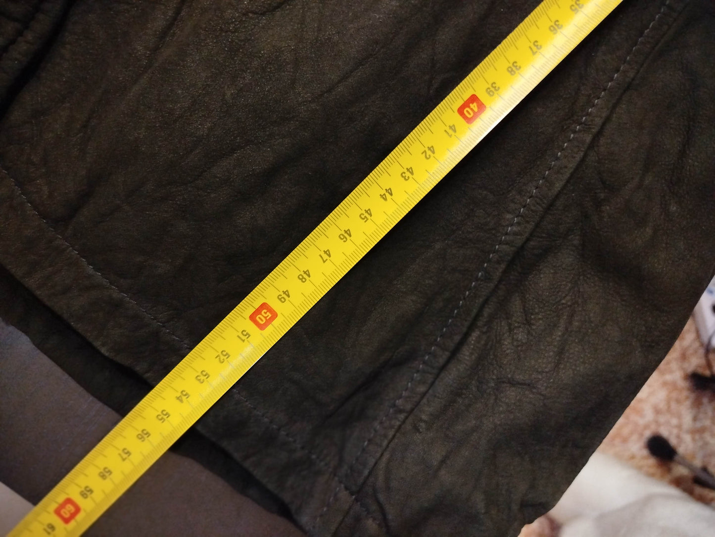 Giacca in pelle nera (xs donna)