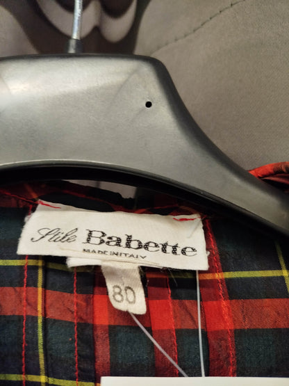 Camicia vintage stile babette in seta (s)