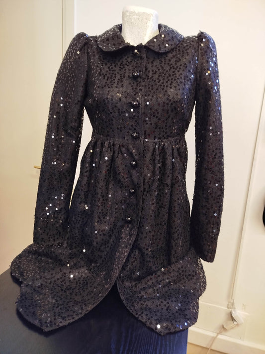 Betsey Johnson  vintage cappotto corto black (xs) donna