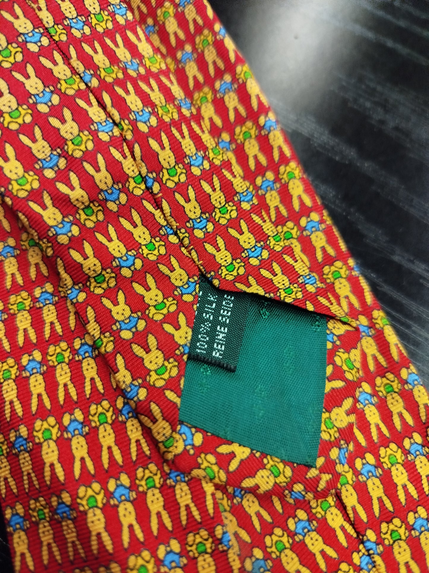 Cravatta Zadi in seta fantasia conigli