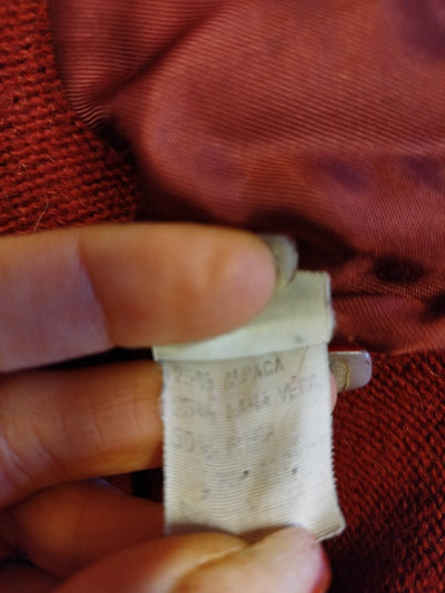 Cardigan Malagrida vintage con dettagli in pelle (L uomo) thumbnail
